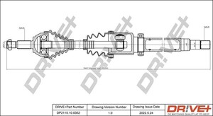 Фото Приводний вал DRIVE PARTS  DP2110100352