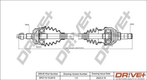 Фото Приводний вал DRIVE PARTS  DP2110100415