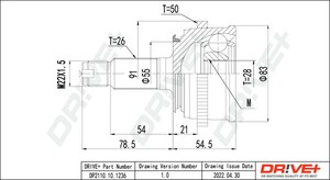 Фото Автозапчастина DRIVE PARTS  DP2110101236