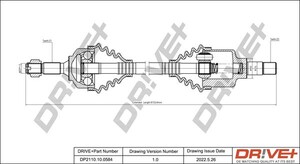 Фото Приводний вал DRIVE PARTS  DP2110100584