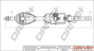 Фото Приводний вал DRIVE PARTS  DP2110100190