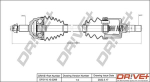 Фото Приводний вал DRIVE PARTS  DP2110100269