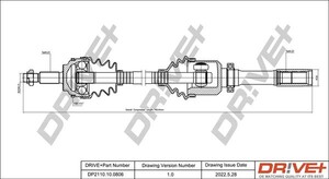 Фото Приводний вал DRIVE PARTS  DP2110100806