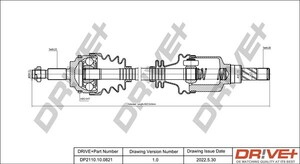 Фото Приводний вал DRIVE PARTS  DP2110100821