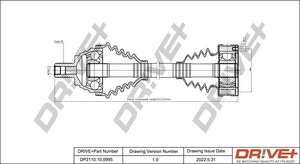 Фото Приводний вал DRIVE PARTS  DP2110100995