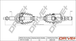 Фото Приводний вал DRIVE PARTS  DP2110100854