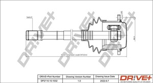 Фото Приводний вал DRIVE PARTS  DP2110101032